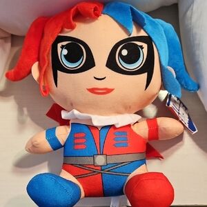 NEW WITH TAGS Justice League Superhero Harley Quinn Plush Toy 10 Inch